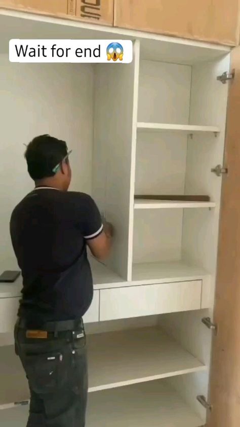 Hidden space in wardrobe in 2022 | Furniture details design, Small house interior design, Kitchen interior design modern Secret Locker, Secret Compartment Furniture, Wall Wardrobe Design, Almirah Designs, Locker Designs, Closet Design Layout, Hidden Spaces, Modern Cupboard Design, Small House Interior Design