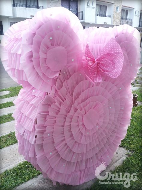 Minnie Mouse Pinata, Birthday Pinata, Minnie Mouse 1st Birthday, Tema Disney, Piñata Ideas, Minnie Birthday Party, Minnie Mouse Theme, Minnie Party, Minnie Mouse Pink