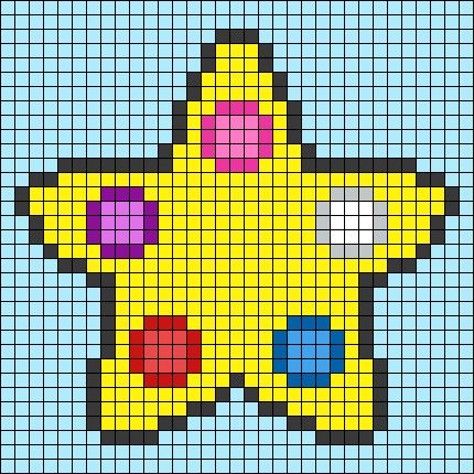 Steven Universe Crochet, Steven Universe Crystal Gems, Sapphire Steven Universe, Graph Paper Drawings, Pixel Art Templates, Diy Perler Bead Crafts, Pixel Crochet, Steven Universe Gem, Pixel Art Grid