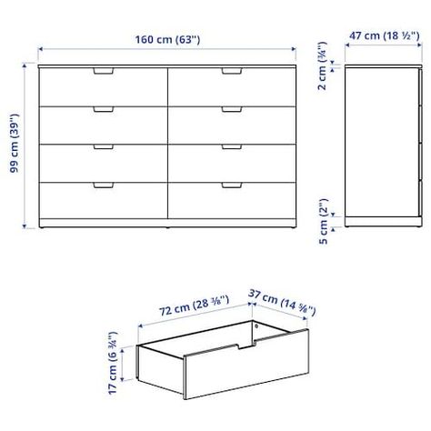 Ikea Nordli, Chest Of Drawers Design, Chest Drawer, Drawers Design, Rivaldo, Ikea Dresser, Kitchen Layout Plans, Drawers Bedroom, 8 Drawer Dresser