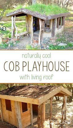 Playhouse In The Woods, Natural Playhouse Outdoor, Natural Tree House, Play House Diy Outdoor, Diy Playhouse For Kids, Building A Playhouse, Treehouse Inside Ideas, Diy Play Fort Outdoor, Diy Tree House Designs