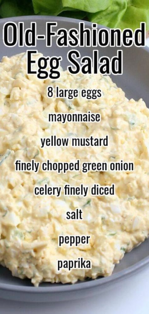 Egg Salad Recipe Easy, Best Egg Salad Recipe, Love Bakes Good Cakes, Easy Egg Salad, Classic Egg Salad, Good Cakes, Salad Easy, Egg Salad Recipe, Salad Sandwich