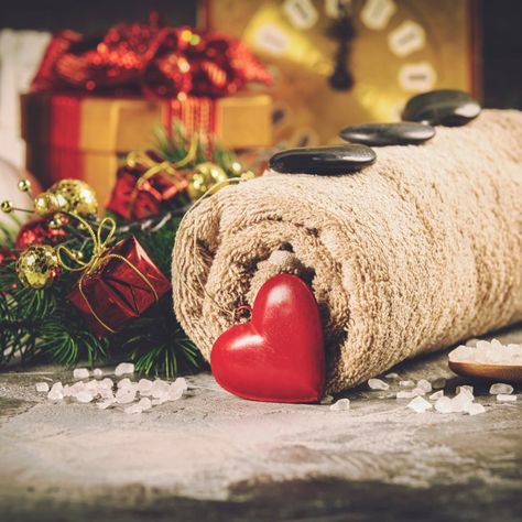 Christmas Massage, Spa Promo, Christmas Spa, Massage Images, Brown Candles, Beach Spa, February Valentines, Winter Wood, Cocoa Beach