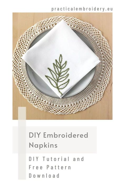 DIY Embroidered Napkins step-by-step comprehensive guide. Dive into sustainable home decor and add a touch of elegance to your dining experience with unique olive branch designs. Learn the best materials and methods for creating beautiful, eco-friendly napkins that elevate any table setting. Perfect for Easter or any special occasion, these embroidered napkins will become cherished household treasures. Click to start crafting your own luxurious table linens today and bring personalized style ...