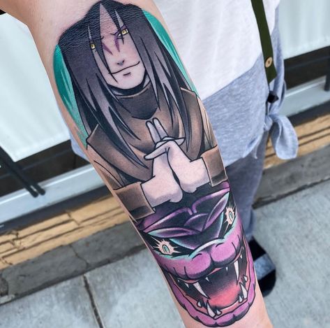 Orochimaru tattoo idea Orochimaru Tattoo Ideas, Orochimaru Tattoo, Tsunade Orochimaru, Third Hokage, Jiraiya And Tsunade, Tattoo Ideas Minimalist, Naruto Tattoo, Anime And Manga, Naruto Anime