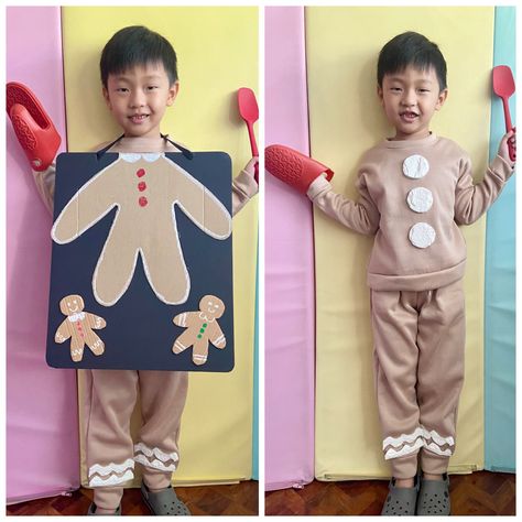 Gingerbread Diy, Diy Costumes Kids, Costume For Kids, Diy Costume, Diy For Men, Gingerbread Men, Diy Costumes, Gingerbread Man, Kids Costumes