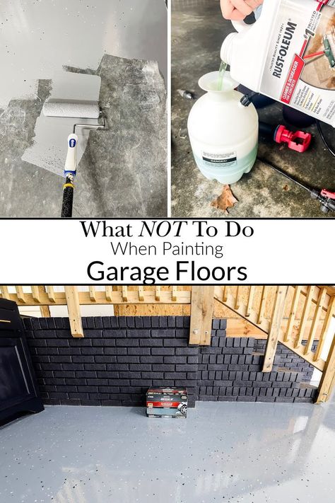 Garage Floors Diy, Garage Paint, Floor Paint Colors, Concrete Garage, Garage Floor Paint, Furniture Painting Tips, Garage Floor Coatings, Floor Makeover, Garage Floors