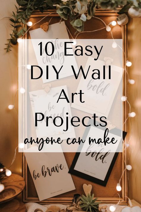 Transform your walls with these creative and budget-friendly DIY wall art projects. Perfect for adding your personal touch! Wall Art Projects, Weekend Projects, Furniture Makeovers, Easy Paintings, Diy Wall Art, Diy Wall, Organization Hacks, Furniture Makeover, Home A