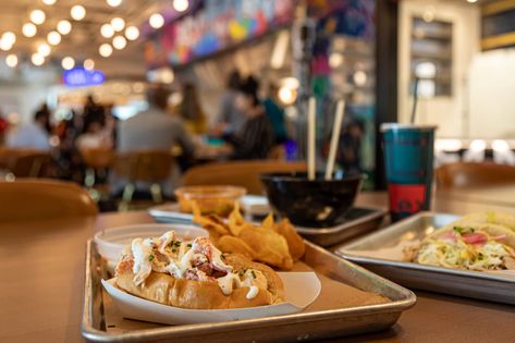 Tips for visiting the new food hall in Downtown Dallas. Dallas Market Center, Chinese Street Food, Dallas Restaurants, Visit Dallas, Dallas Market, Patty Melt, Stir Fry Dishes, Dole Whip, Downtown Dallas