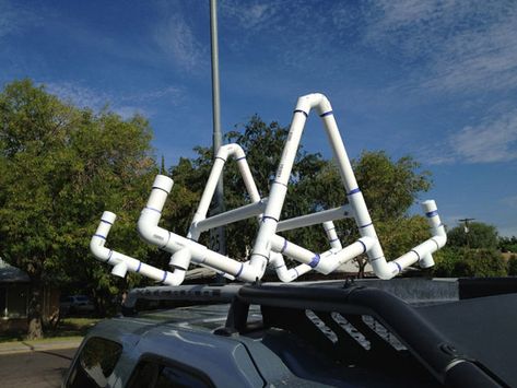 INTRODUCTION Roof racks for carrying 1+ kayaks can get pretty expensive (at least $100) for a transporting a single kayak and even more additional kayaks. This... Kayak Roof Rack, Kayak Storage Rack, Kayaking Tips, Recreational Kayak, Kayak Trailer, Tandem Kayaking, Kayak Storage, Kayak Rack, Kayak Boats