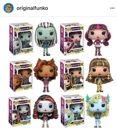 Funko Pop List, Monster High Frankie Stein, Best Funko Pop, Игрушки Funko Pop, Funky Pop, Pop Figurine, Funko Pop Dolls, Funk Pop, Funko Pop Toys