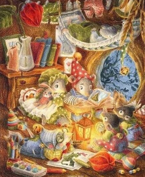 Mouse Illustration, Storybook Art, Mouse House, Fairytale Art, Animal Books, Christmas Illustration, Woodland Creatures, Childrens Illustrations, Cute Images