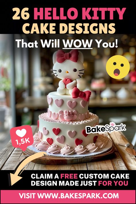 Hello Kitty Cake Ideas for Ultimate Cuteness Kitty Cake Ideas, Kitty Cake Design, Hello Kitty Cake Ideas, Hello Kitty Cake Design, Hello Kitty Cakes, Cake Design Ideas, Marshmallow Frosting, Cinderella Cake, Kitty Cake