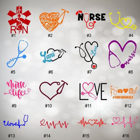 NURSE LOVE 1-16 vinyl decal perfect for car windows | Etsy Nurse Water Bottle Decal, Nurse Car Decal, Nursing Svg Files Free, Nurse Vinyl Decals, Etching Projects, Nurse Decals, Glass Etching Projects, Nurse Life Svg, Cna Nurse