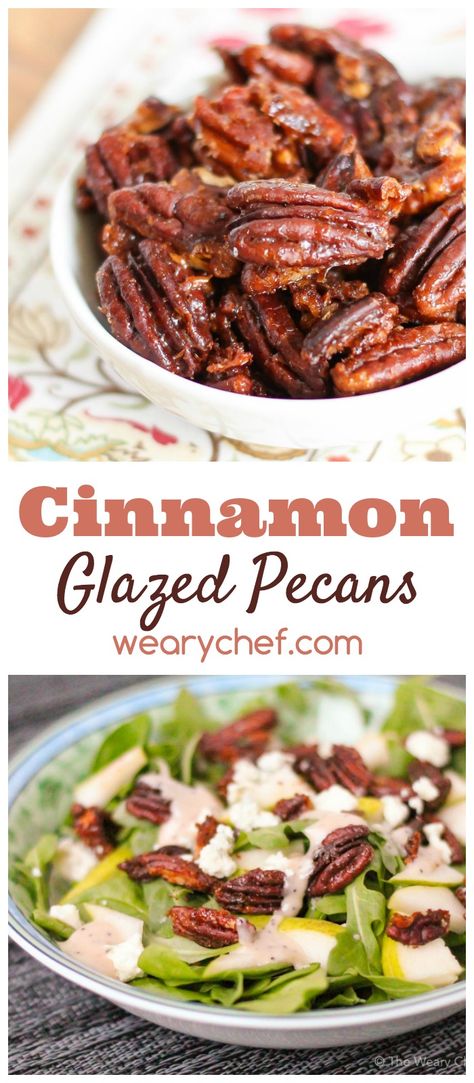 Nuts Recipes, Glazed Pecans, Nut Recipes, Easy Cinnamon, Pecans, Sweet Snacks, Maple Syrup, Yummy Snacks, Appetizer Snacks