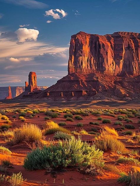 Desert At Night, Desert Scenes, Golden Morning, Monument Valley Arizona, Arizona Photography, Arizona Landscape, Western Desert, Desert Art, Landscape Photography Nature