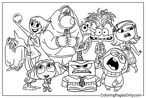 Inside Out Coloring Pages, New Drawing, Hello Kitty Coloring, Inside Out 2, Disney Images, Easy Coloring Pages, Disney Coloring Pages, Coloring Pages Printable, Cool Coloring Pages