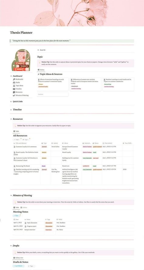 Thesis Notion Template, Notion Gift Template, Notion Template Ideas Aesthetic For Students, Thesis Planning, Notion University Template, Thesis Planner, Notion Template Ideas For Students, Notion Study, Notion Template Ideas Thesis Notion Template, Thesis Planner, Thesis Planning, Notion University Template, Assignment Tracker Template, Notion School Templates, Notion Template Minimalist, Notion Template Ideas Personal, Notion Study Planner