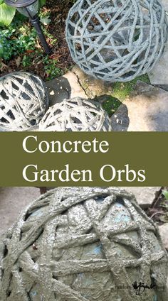 Concrete Balls, Garden Orbs, Concrete Patios, Cement Garden, Garden Balls, Cement Diy, Concrete Diy Projects, Garden Wallpaper, Portland Cement