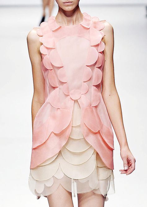 #scallop detail #dress #runway Madame Chic, Mode Rose, Hot Lingerie, Christopher Kane, Lovely Dresses, Inspiration Mode, Looks Style, Fashion Details, A Dress