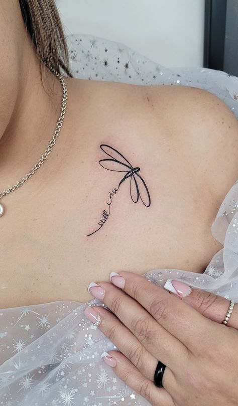 Unique Tattoos With Meaning, Dragonfly Tattoos, Small Dragonfly Tattoo, Go Tattoo, Mastectomy Tattoo, Dragonfly Tattoo Design, Small Quote Tattoos, Remembrance Tattoos, Cool Wrist Tattoos