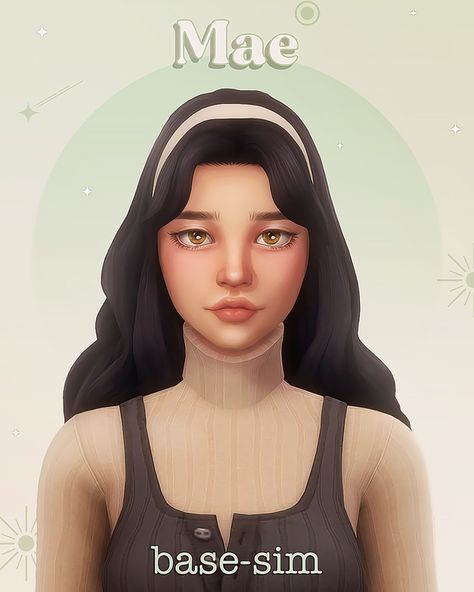 Mae (base-sim) | Miiko on Patreon Sims 4 Miiko Cc, Sims 4 Cc Creators, Cc Packs, Cc Hair, Pelo Sims, Sims 4 Cc Makeup, Sims 4 Cc Skin, Sims Ideas, Sims 4 Characters