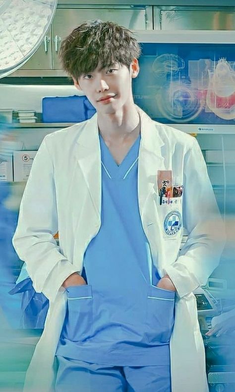 Doctor Stranger Kdrama, Lee Jong Suk Doctor Stranger, Medical Scrubs Men, Kang Chul, Nurse Photos, Lee Jongsuk, Dentist Doctor, Doctor Stranger, Animal Doctor