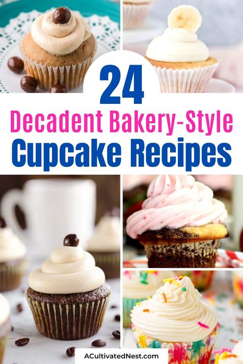 Cupcake Combinations Ideas, Best Cupcakes Ever Recipe, Flavors Of Cupcakes, Yummy Cupcakes Recipes, Easy Birthday Cupcakes For Adults, Classic Cupcake Flavors, Mini Cupcake Display Ideas, Bakery Style Cupcake Recipes, Most Popular Cupcake Flavors