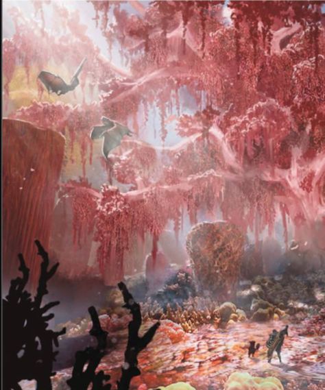 Monster Hunter Concept Art Environment, Monster Hunter Coral Highlands, Coral Highlands, Coral Forest, Outer Gods, Dnd Setting, Monster Hunter Monsters, Monster Hunter Wiki, Monster Hunter Games