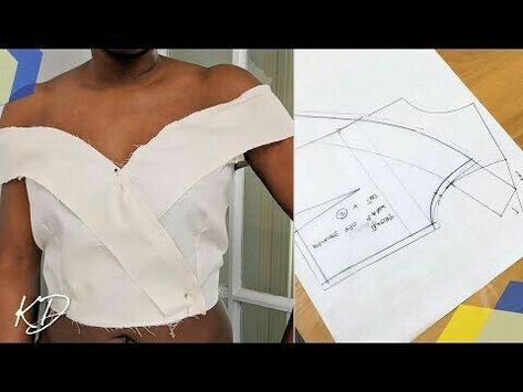 Pola Rok, Sewing Collars, Bodice Pattern, Garment Pattern, Blouse Pattern Sewing, Pattern Tutorial, Diy Sewing Clothes, Fashion Sewing Pattern, Latest African Fashion Dresses