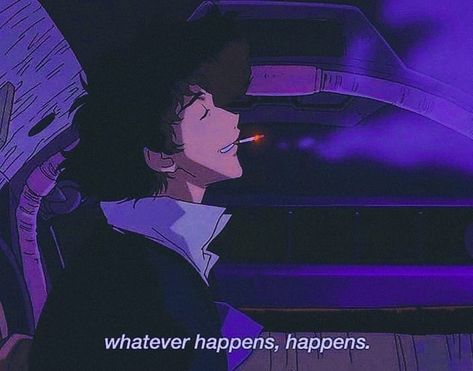 783 Likes, 1 Comments - 💜 (@90sanime.vibes) on Instagram: “Anime: Cowboy bebop 💜 . . ♡Follow @90sanime.vibes for more purple aesthetics💜 . . . . . . .#anime…” Best Anime Quotes, Top Anime Characters, Meaning Of Friendship, Whatever Happens Happens, Characters Quotes, Spike Spiegel, Anime Quotes Inspirational, Top Anime, Anime Nerd