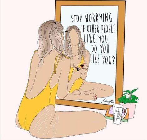 Positive Illustration, Over Love, Babe Quotes, Illustration Quotes, Learning To Love Yourself, Stop Worrying, Body Positive, Body Love, Self Love Quotes