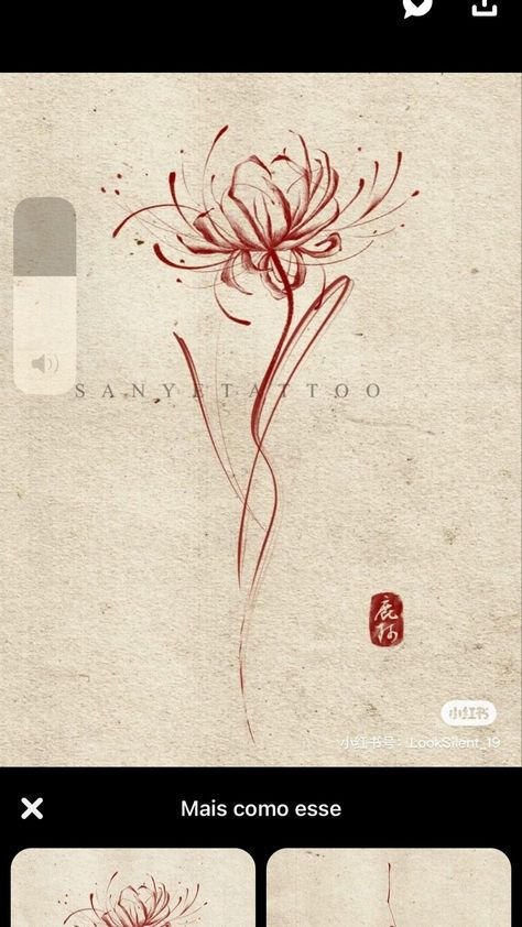 Spider Lily Tattoo Design, Lilly Flower Tattoo, Lillies Tattoo, Red Spider Lily, Hand And Finger Tattoos, Spider Lily, Lilly Flower, Tattoo Hand, Red Lily