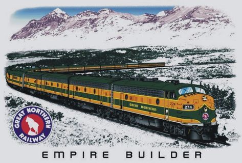 Railroad Signs, Great Northern Railroad, N Scale Train Layout, Train Photos, Railroad Art, Scenic Train Rides, Train Video, Train Posters, Big Sky Montana