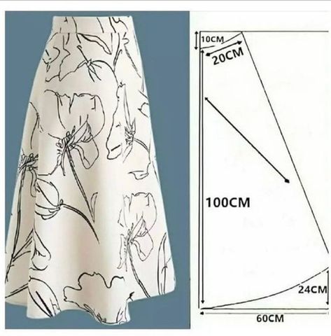 Long Skirt Pattern Sewing, Long Skirt Pattern, A Line Skirt Pattern, Pola Rok, Unique Sewing Patterns, Projek Menjahit, Sew Your Own Clothes, Sewing Patterns Blouse, Corset Sewing Pattern