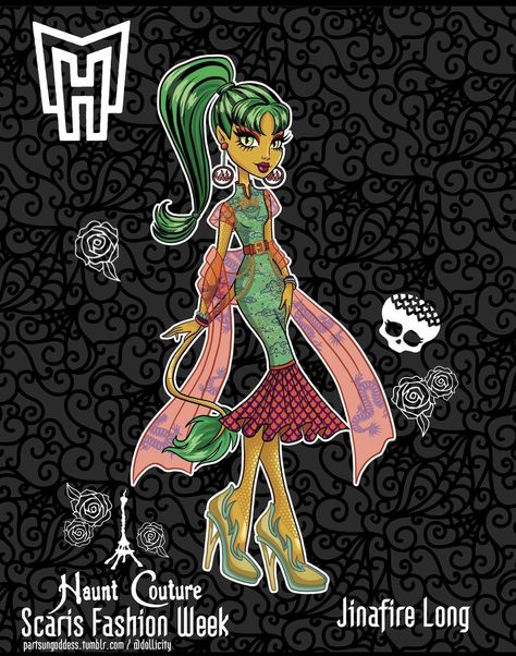 Jinafire Long, Arte Monster High, Monster High Art, Monster High Characters, Cartoon People, Cute Simple Wallpapers, Monster High Doll, High Art, Monster High Dolls