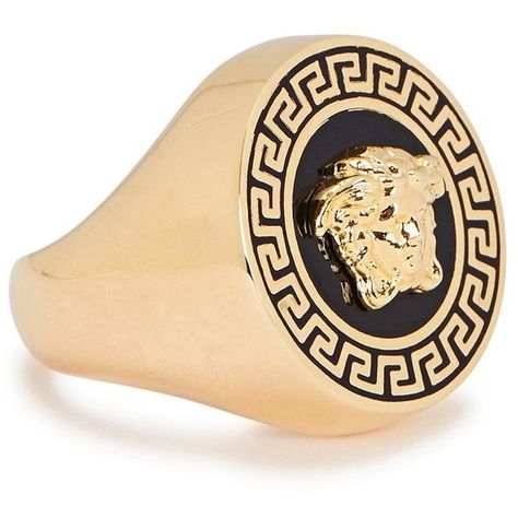 Medusa Ring, Versace Gold, Mens Rings, Jewelry Mens, Bridal Gold Jewellery Designs, Forever Living Products, Men Jewelry, Men Clothes, Mens Ring