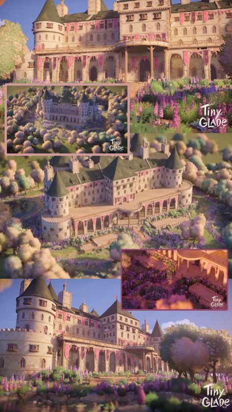 ACOTAR, Spring Court, Tiny Glade Modle Tiny Glade Village, Tiny Glade Builds, Tiny Glade Ideas, Spring Court Acotar, Background Environment, Tiny Glade, Game House, Cozy Games, Spring Court