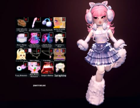 Futuristic Royal High Outfit, Royal High Bunny Outfit, Beginner Royale High Outfits, Royal High Outfits Opposite Attract, Good Royal High Outfits, Dripping In Diamonds Royale High Outfit, Rh Outfit Hacks Cheap, Royal High Spring Outfits, Royal Slumber Party Outfit Royal High