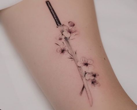 Sakura Branch Tattoo, Tattoo Sakura, Sakura Branch, Sakura Tattoo, Branch Tattoo, Girly Tattoos, Best Tattoo, Tattoo Idea, Tattoo On