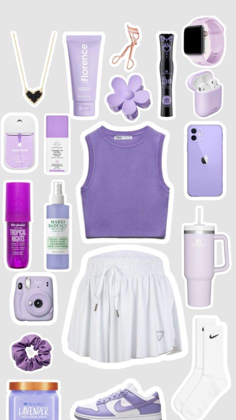 Preppy Outfits Ideas, Preppy Outfits Aesthetic, Preppy Purple, Summer Birthday Outfits, Lsu Game Day, Purple Preppy, Lavender Outfit, Cute Middle School Outfits, Purple Outfit