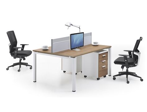 LQ-CD0415 Metal Frame 2 Person Workstation 2 Person Office, Computer Desk Design, Standing Desk Ergonomics, Commercial Office Furniture, Office Partition, Pc Desk, Office Workstations, Luxury Office, Design Management