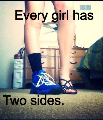 Volleyball .. Every girl has two sides .. Every Girl, The Words, Basketball, Bed, Quotes