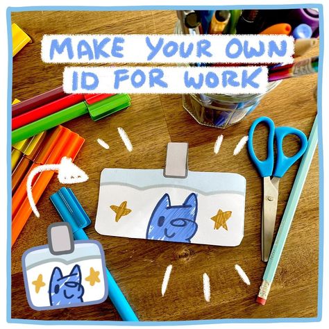 Make your own Work ID - Bluey Official Website Bluey Preschool Activities, Bluey Crafts For Toddlers, Cartoon Crazy, Bluey Birthday, Camp Crafts, Fun Craft Ideas, Candy Crafts, Commonplace Book, Preschool Themes