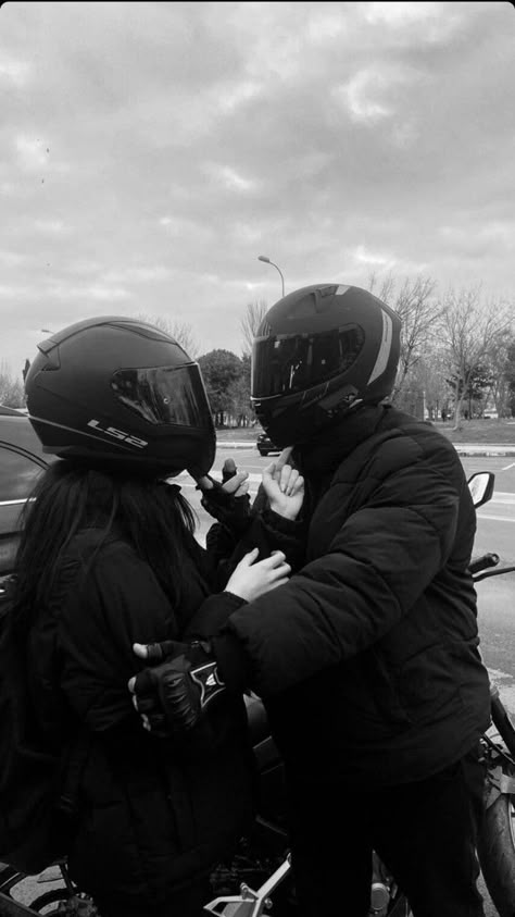 Movie Bloopers, Motorcycle Guy, Biker Couple, Motorcycle Couple, Motorcycle Aesthetic, Biker Aesthetic, Biker Love, Feeling Pictures, Dark Grunge