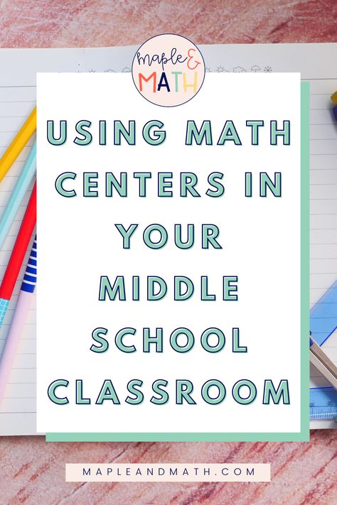 Middle School Math Rotations, Middle School Math Manipulatives, Middle School Math Organization, Middle School Math Intervention, Junior High Math Classroom Ideas, Middle School Classroom Math, Middle School Classroom Decorating Ideas Math, Math Stations Middle School, Math Classroom Organization