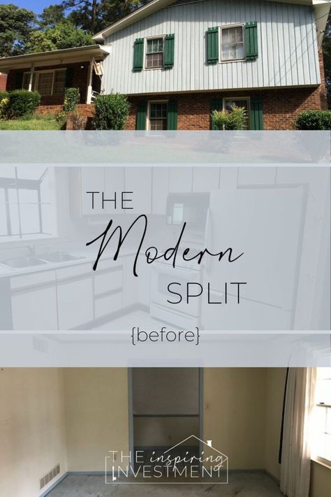 Split Level Facade, Split Foyer Remodel Before And After, Split Foyer Decorating Ideas, Mid Century Tri Level, Renovated Split Level Home, Modern Farmhouse Split Level, Split Level Interior Design Ideas, Split Level Mid Century Modern, Split Level Remodel Before And After