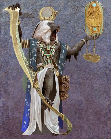 adrian smith on Instagram: “Concepts for the Ankh board game on Kickstarter. Cheers! #cmon #ankh #ancientegypt #thoth #conceptart #fantasyart #digital #adriansmithart…” Thoth God Art, Thoth Baboon, Kemetic Paganism, Fantasy Egypt, Thoth Egyptian God, Thoth God, Ancient Egypt Aesthetic, Magic Sculpt, Fantasy Png