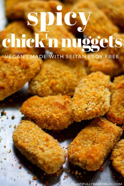 Spicy Chicken Nuggets, Seitan Chicken, Vegan Chicken Nuggets, Fried Chicken Nuggets, Tofu Marinade, Seitan Recipes, Homemade Chicken Nuggets, Chicken Nugget Recipes, Nuggets Recipe