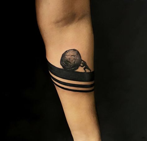 Sisyphus Tattoo Minimalist, Tatoos Men Ideas Unique, Sisyphus Tattoo, Tattoo On Dark Skin, Superman Tattoos, Tattoos And Their Meanings, Tattoo Band, Mandala Hand Tattoos, Tattoo Thoughts